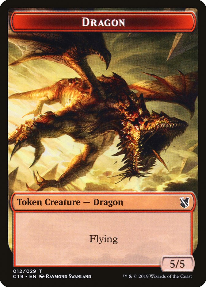 Dragon Token [Commander 2019 Tokens] | Deep Dive Games St. Marys
