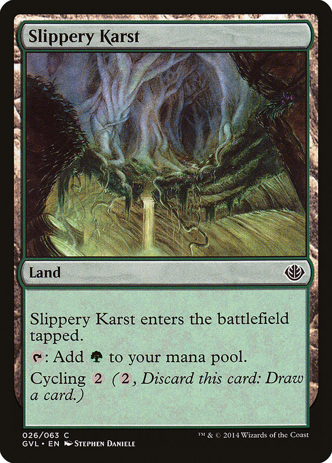 Slippery Karst (Garruk vs. Liliana) [Duel Decks Anthology] | Deep Dive Games St. Marys