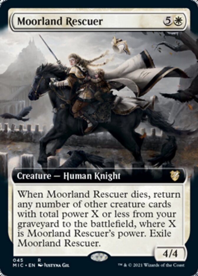 Moorland Rescuer (Extended Art) [Innistrad: Midnight Hunt Commander] | Deep Dive Games St. Marys