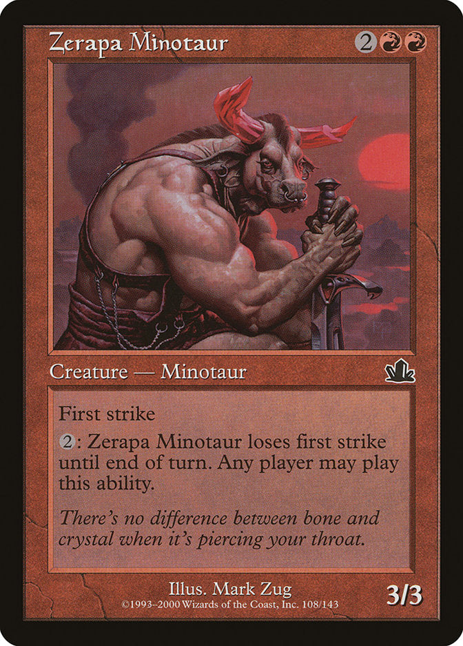 Zerapa Minotaur [Prophecy] | Deep Dive Games St. Marys