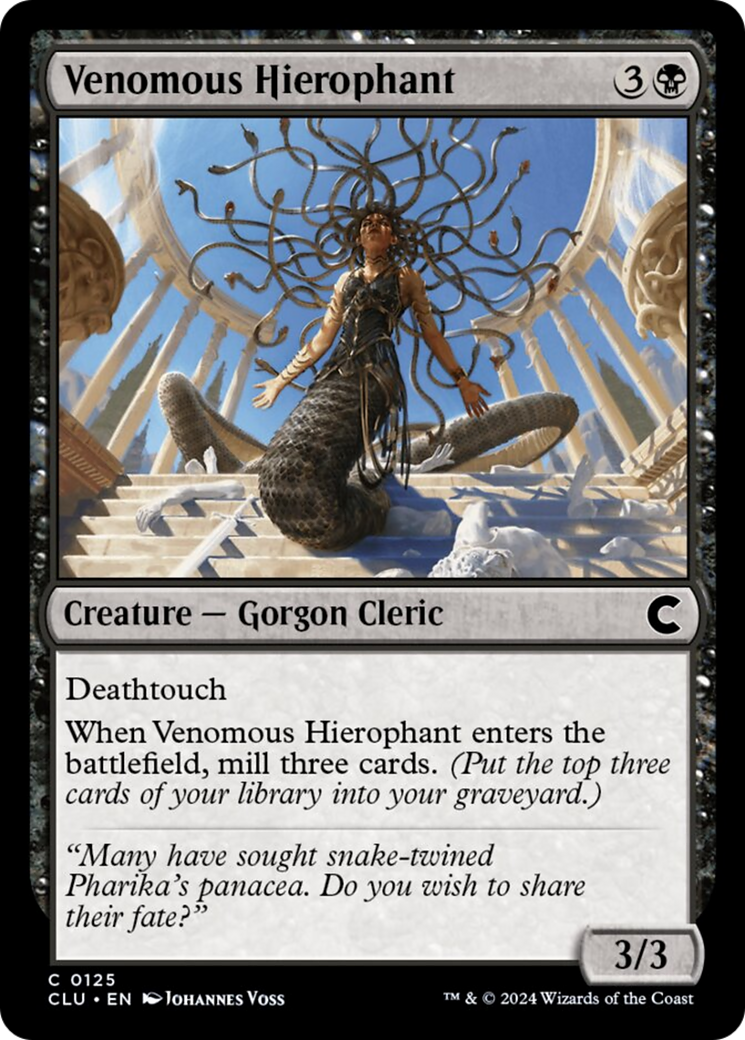 Venomous Hierophant [Ravnica: Clue Edition] | Deep Dive Games St. Marys