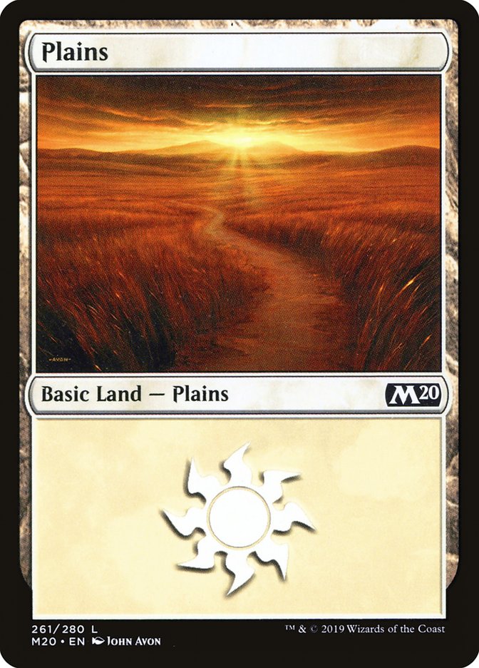 Plains (261) [Core Set 2020] | Deep Dive Games St. Marys