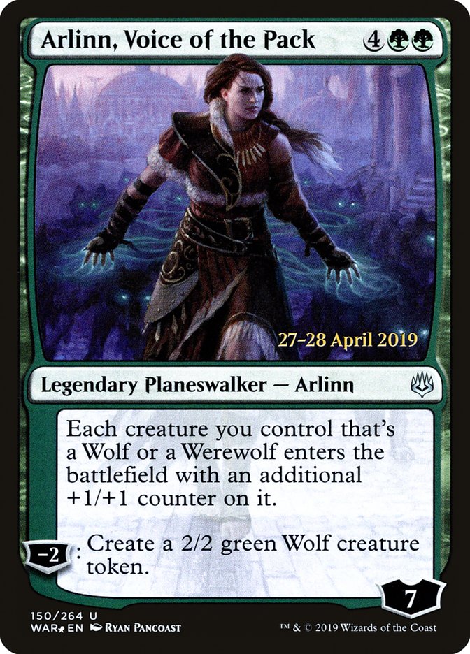 Arlinn, Voice of the Pack [War of the Spark Prerelease Promos] | Deep Dive Games St. Marys