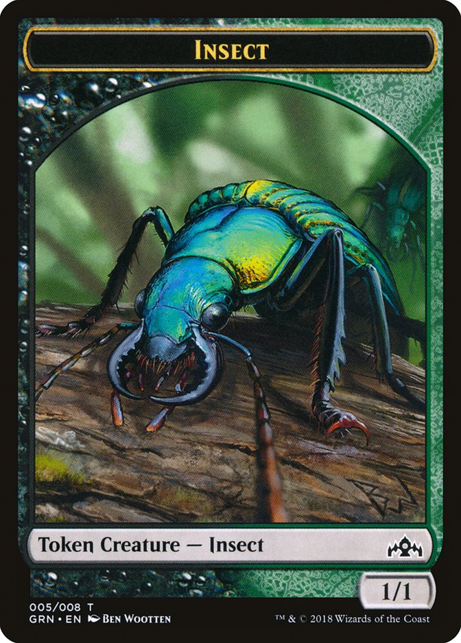 Insect Token [Guilds of Ravnica Tokens] | Deep Dive Games St. Marys