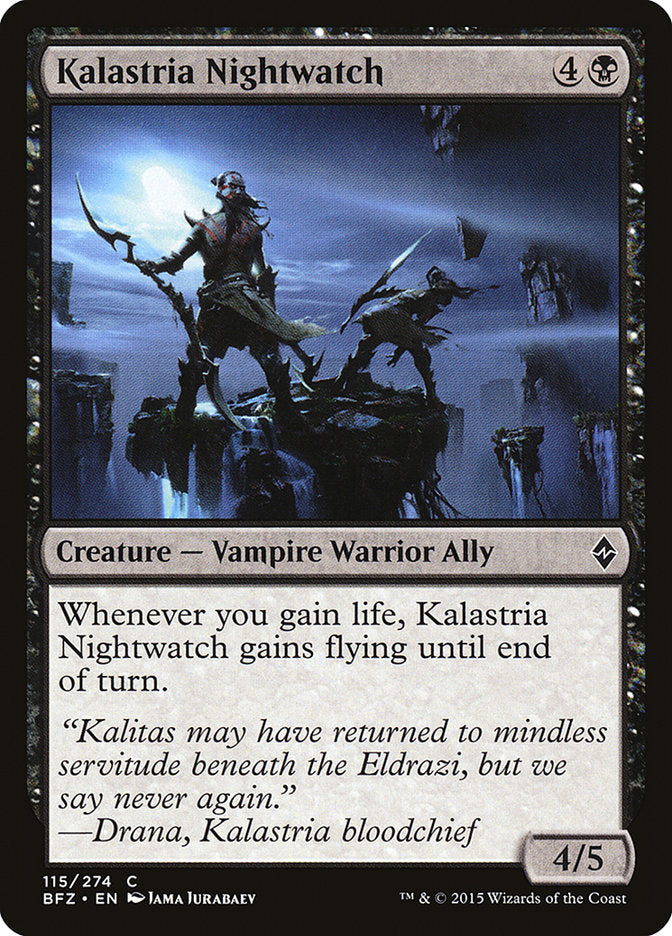 Kalastria Nightwatch [Battle for Zendikar] | Deep Dive Games St. Marys