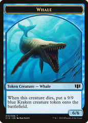 Whale // Zombie (011/036) Double-Sided Token [Commander 2014 Tokens] | Deep Dive Games St. Marys