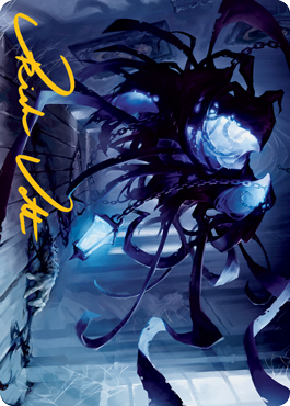 Spectral Adversary Art Card (Gold-Stamped Signature) [Innistrad: Midnight Hunt Art Series] | Deep Dive Games St. Marys