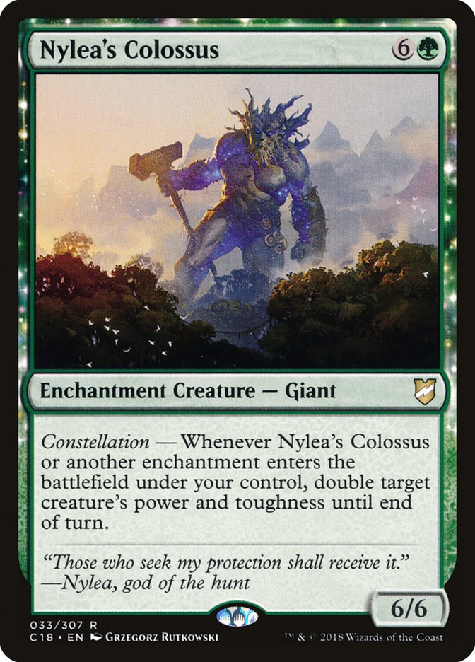 Nylea's Colossus [Commander 2018] | Deep Dive Games St. Marys