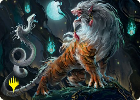 Gloomshrieker Art Card (Gold-Stamped Signature) [Kamigawa: Neon Dynasty Art Series] | Deep Dive Games St. Marys