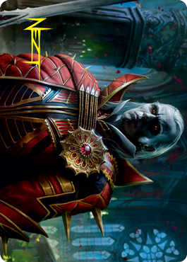 Edgar, Charmed Groom 2 Art Card (Gold-Stamped Signature) [Innistrad: Crimson Vow Art Series] | Deep Dive Games St. Marys
