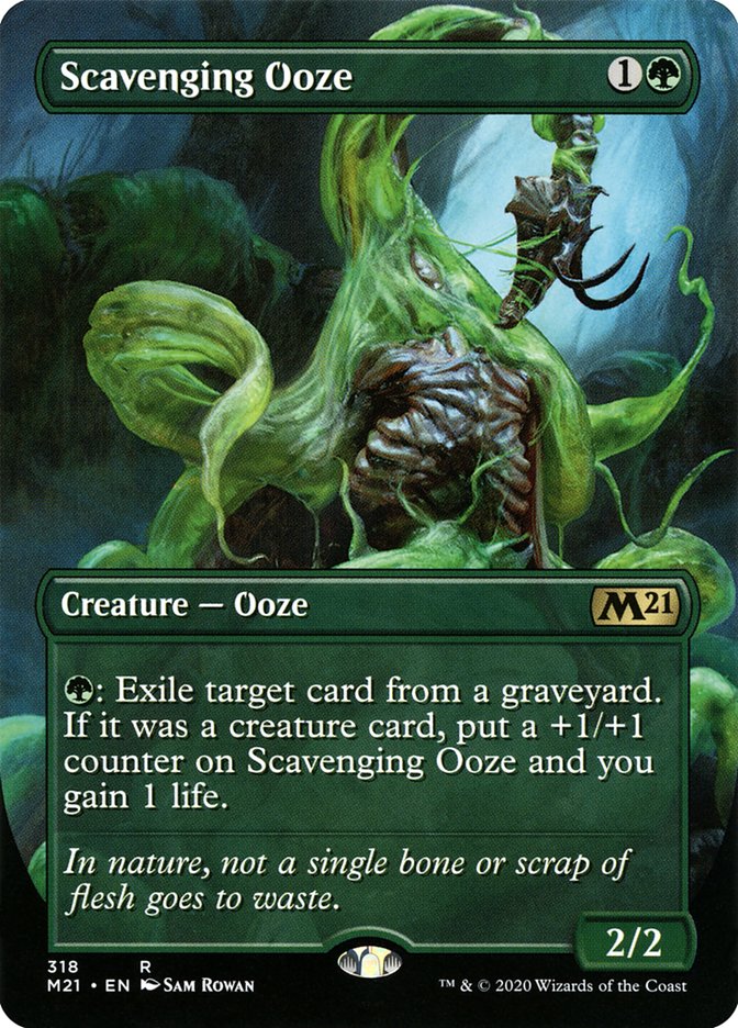 Scavenging Ooze (Borderless Alternate Art) [Core Set 2021] | Deep Dive Games St. Marys