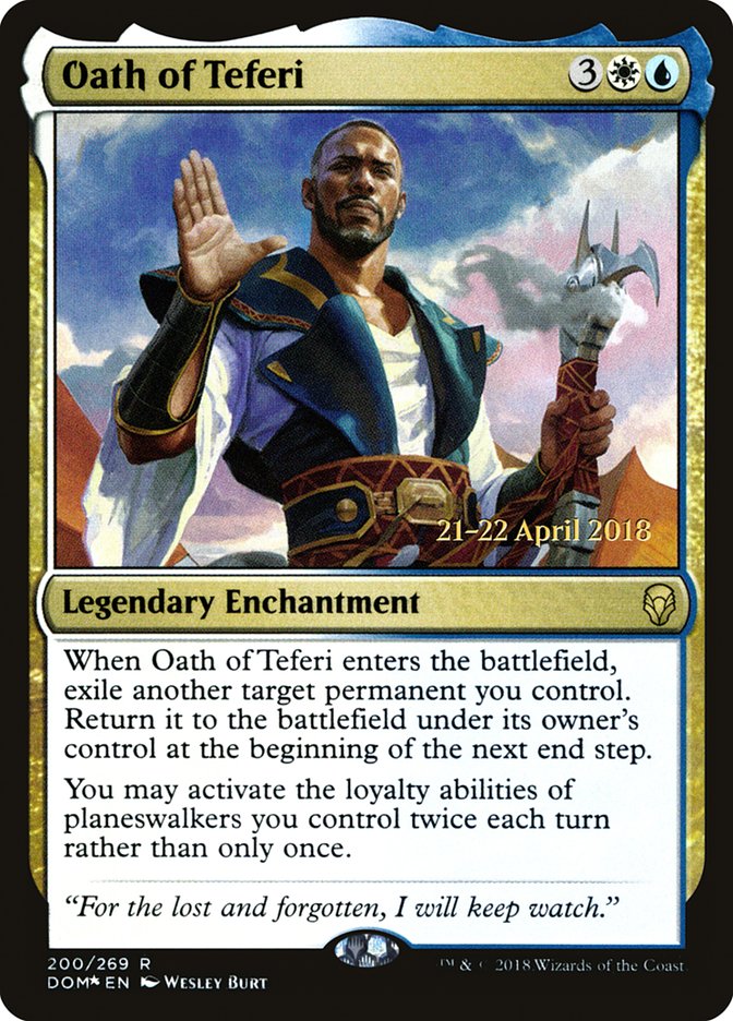 Oath of Teferi [Dominaria Prerelease Promos] | Deep Dive Games St. Marys