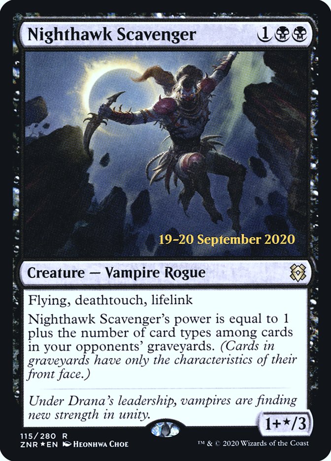 Nighthawk Scavenger [Zendikar Rising Prerelease Promos] | Deep Dive Games St. Marys