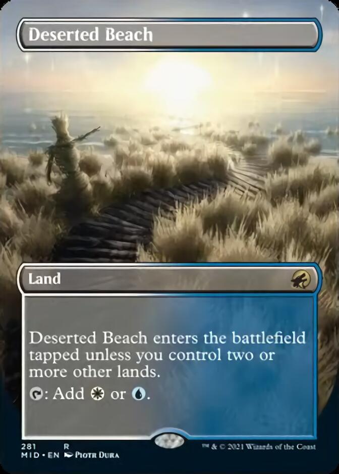 Deserted Beach (Borderless Alternate Art) [Innistrad: Midnight Hunt] | Deep Dive Games St. Marys