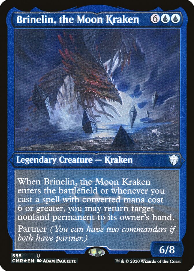 Brinelin, the Moon Kraken (Etched) [Commander Legends] | Deep Dive Games St. Marys