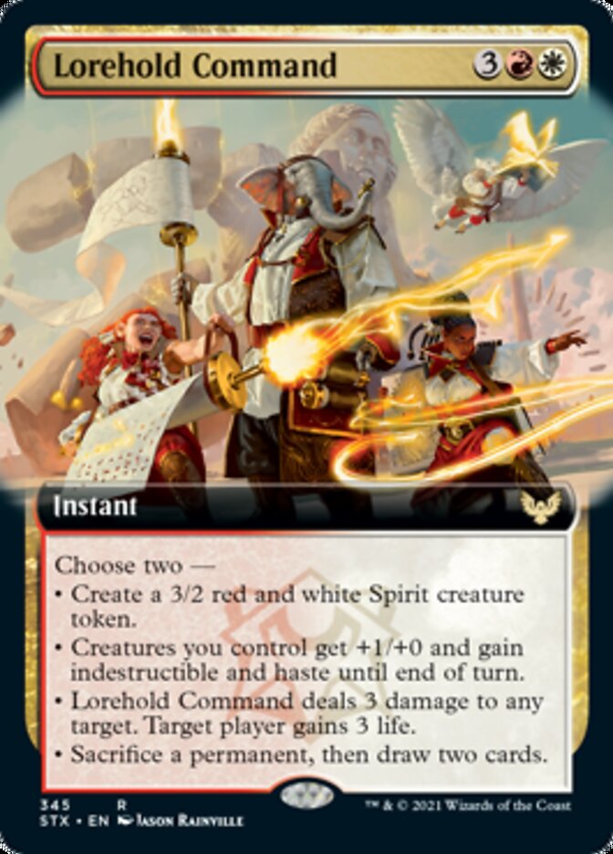 Lorehold Command (Extended Art) [Strixhaven: School of Mages] | Deep Dive Games St. Marys