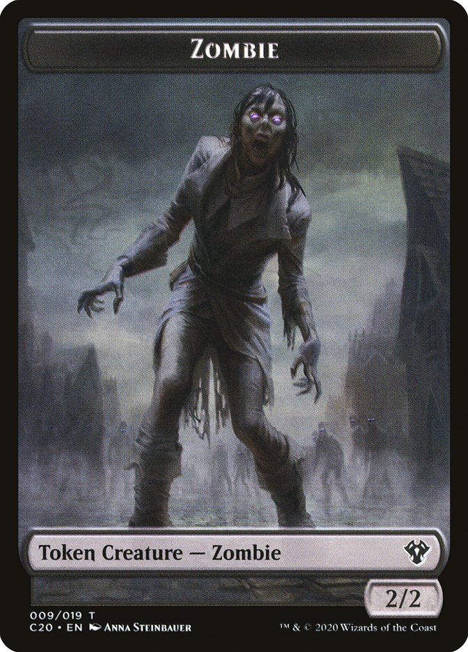 Human Soldier (005) // Zombie Double-Sided Token [Commander 2020 Tokens] | Deep Dive Games St. Marys