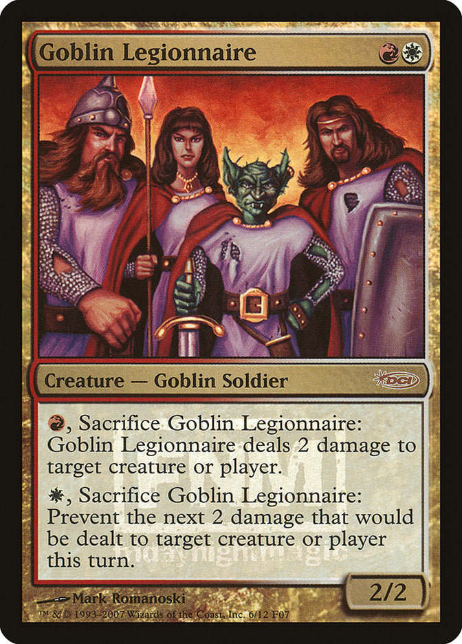 Goblin Legionnaire [Friday Night Magic 2007] | Deep Dive Games St. Marys