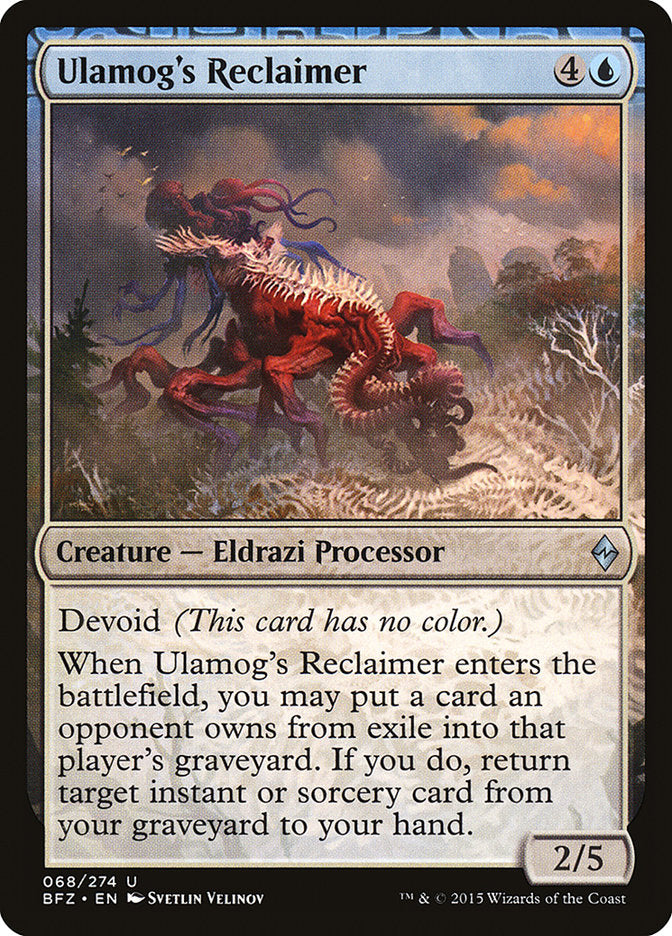 Ulamog's Reclaimer [Battle for Zendikar] | Deep Dive Games St. Marys