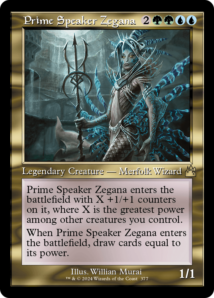 Prime Speaker Zegana (Retro Frame) [Ravnica Remastered] | Deep Dive Games St. Marys