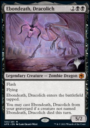 Ebondeath, Dracolich (Promo Pack) [Dungeons & Dragons: Adventures in the Forgotten Realms Promos] | Deep Dive Games St. Marys