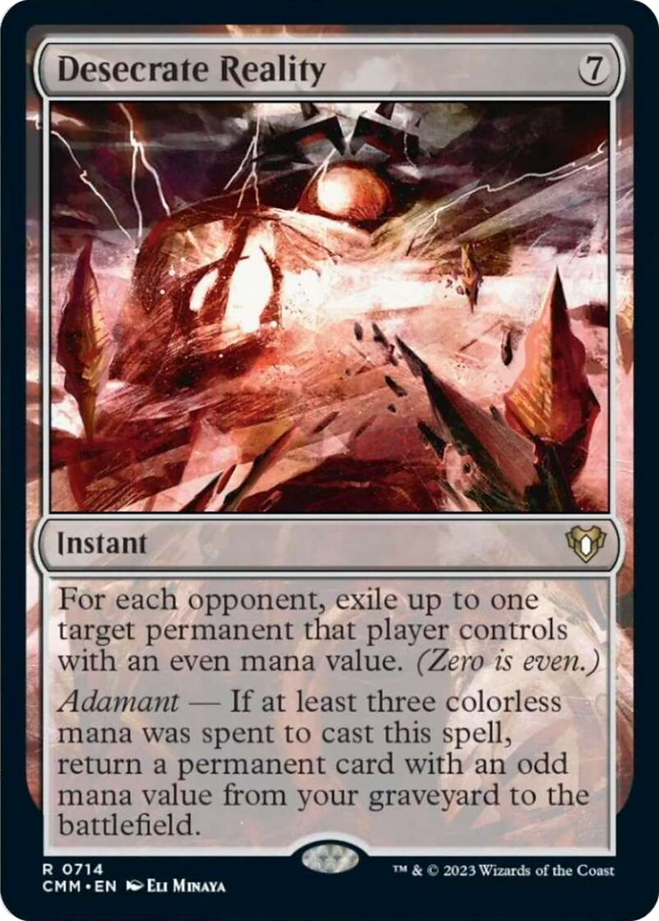 Desecrate Reality [Commander Masters] | Deep Dive Games St. Marys