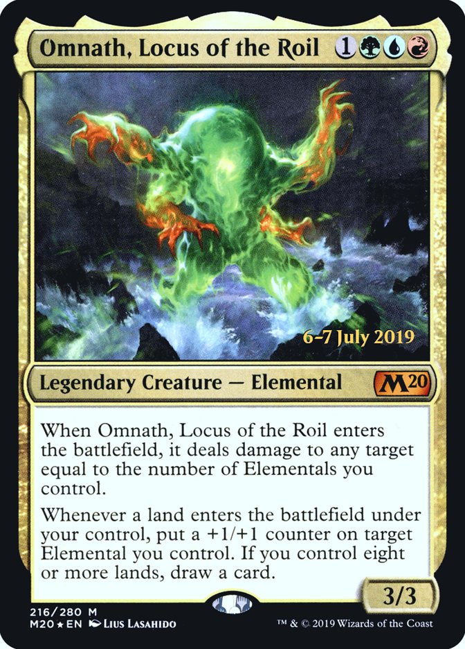 Omnath, Locus of the Roil [Core Set 2020 Prerelease Promos] | Deep Dive Games St. Marys