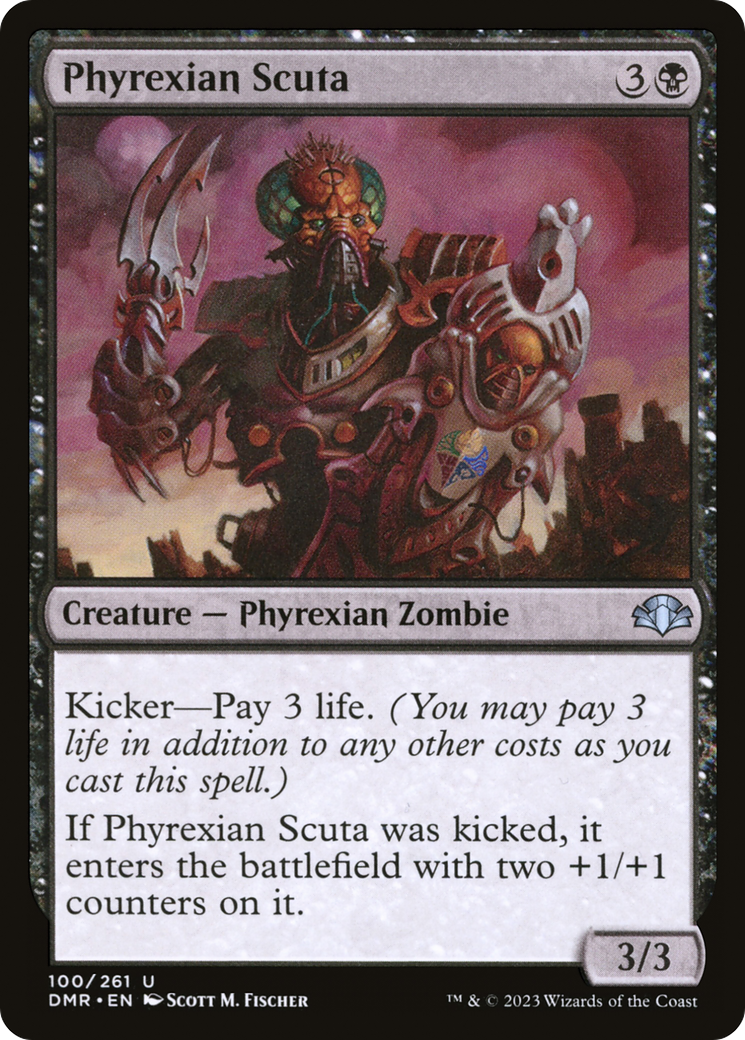 Phyrexian Scuta [Dominaria Remastered] | Deep Dive Games St. Marys