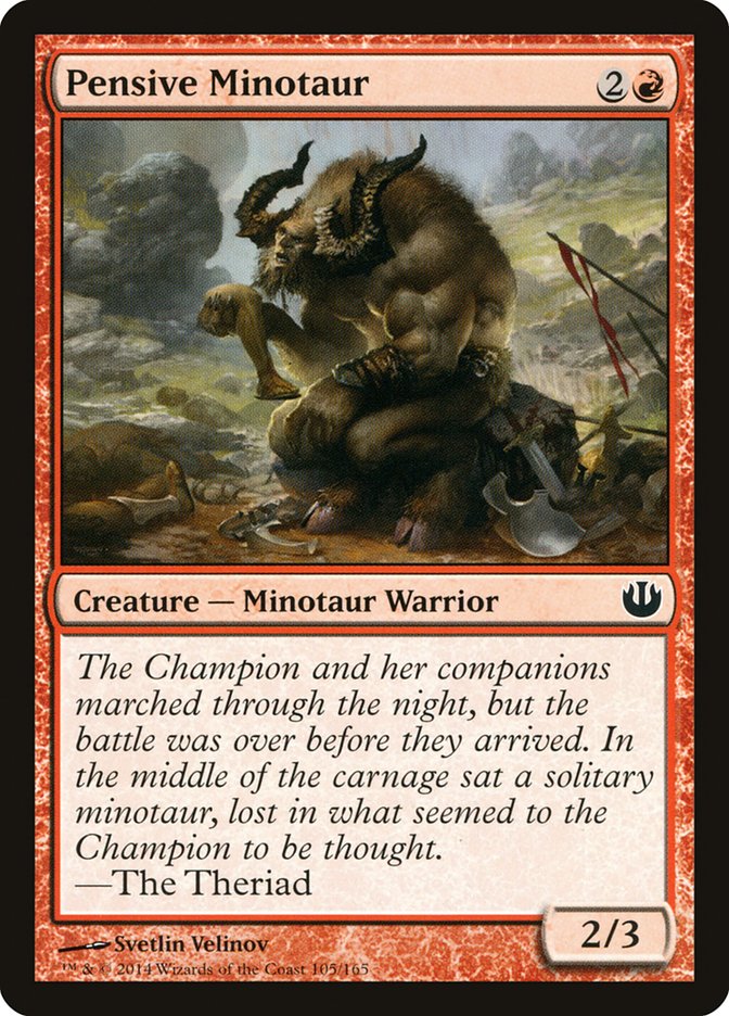 Pensive Minotaur [Journey into Nyx] | Deep Dive Games St. Marys