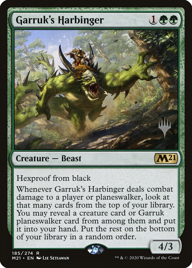 Garruk's Harbinger (Promo Pack) [Core Set 2021 Promos] | Deep Dive Games St. Marys