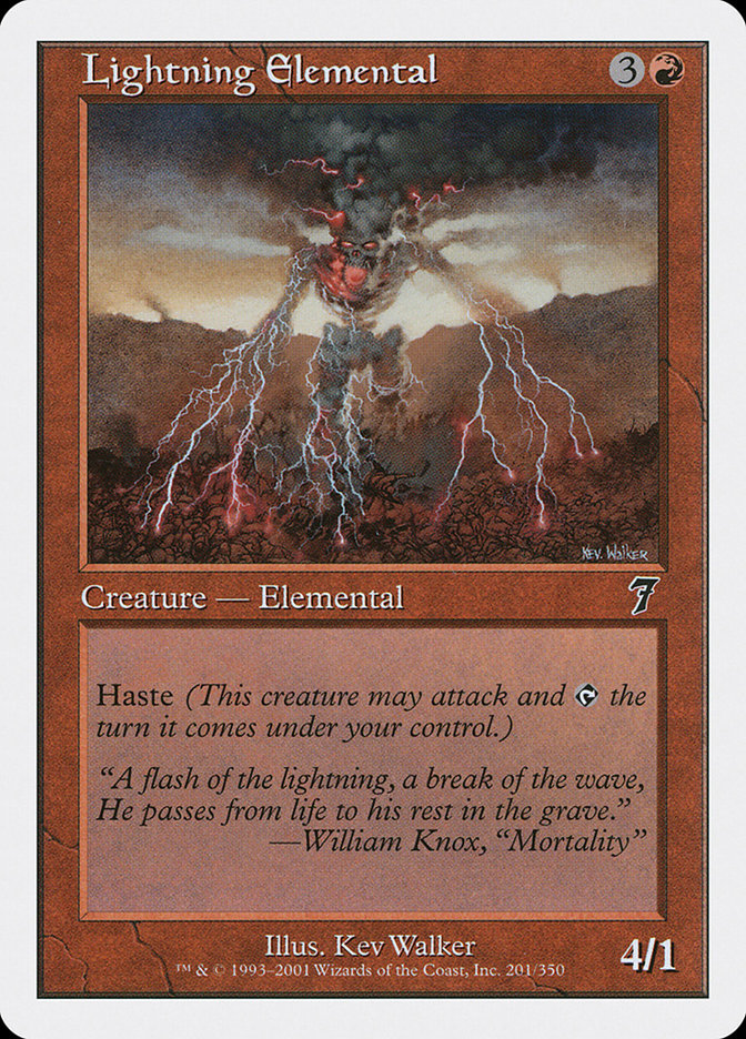 Lightning Elemental [Seventh Edition] | Deep Dive Games St. Marys