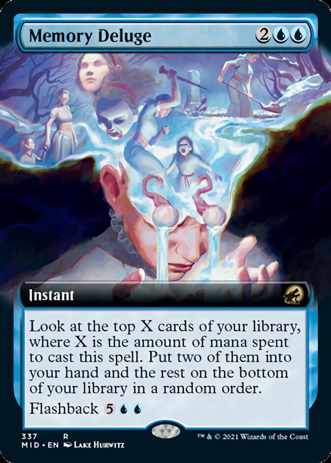 Memory Deluge (Extended Art) [Innistrad: Midnight Hunt] | Deep Dive Games St. Marys