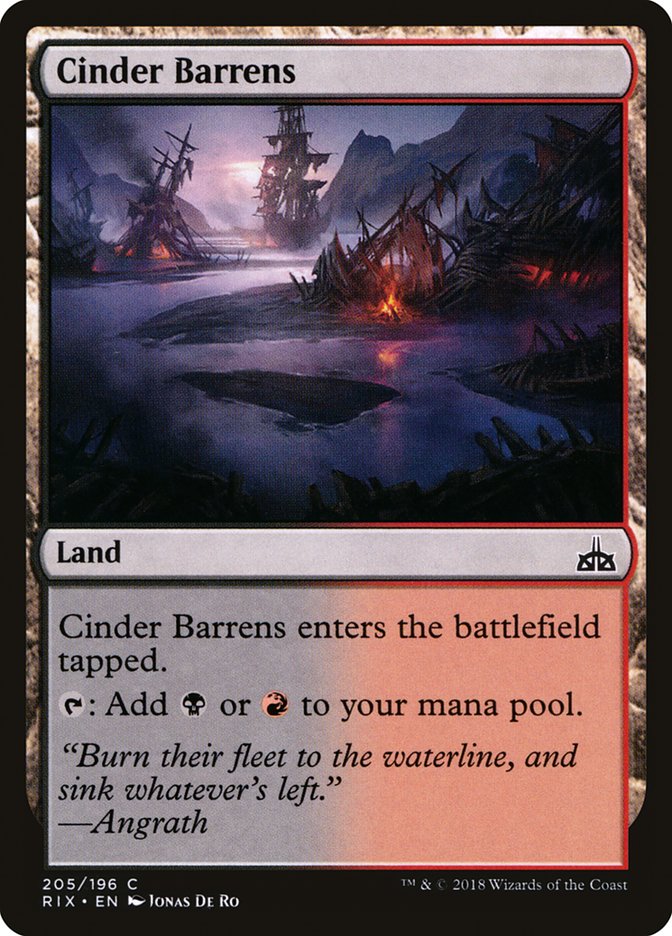 Cinder Barrens [Rivals of Ixalan] | Deep Dive Games St. Marys