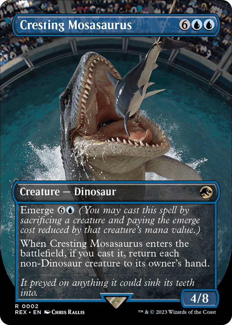 Cresting Mosasaurus (Borderless) [Jurassic World Collection] | Deep Dive Games St. Marys