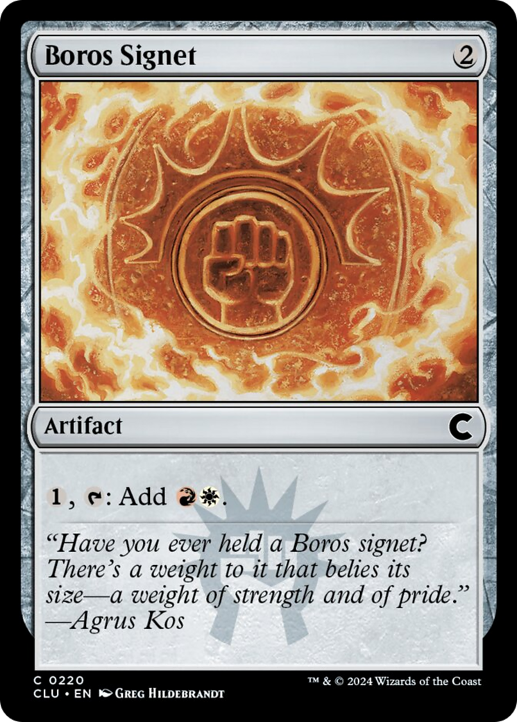 Boros Signet [Ravnica: Clue Edition] | Deep Dive Games St. Marys