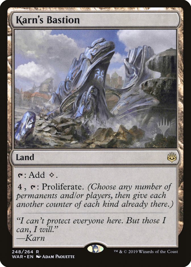 Karn's Bastion (Promo Pack) [War of the Spark Promos] | Deep Dive Games St. Marys