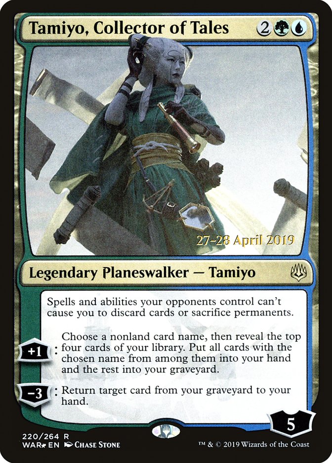 Tamiyo, Collector of Tales [War of the Spark Prerelease Promos] | Deep Dive Games St. Marys