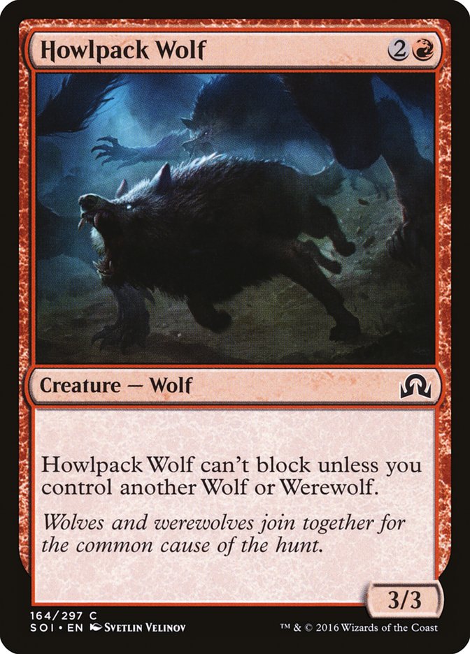 Howlpack Wolf [Shadows over Innistrad] | Deep Dive Games St. Marys