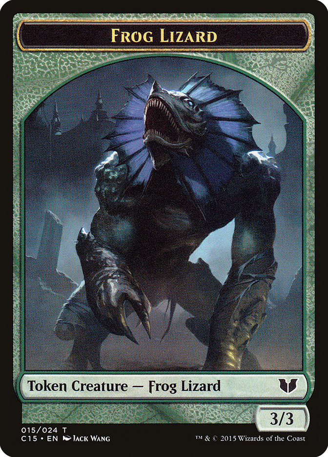 Frog Lizard // Germ Double-Sided Token [Commander 2015 Tokens] | Deep Dive Games St. Marys