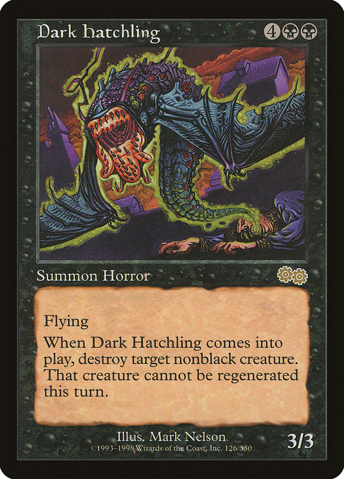 Dark Hatchling [Urza's Saga] | Deep Dive Games St. Marys