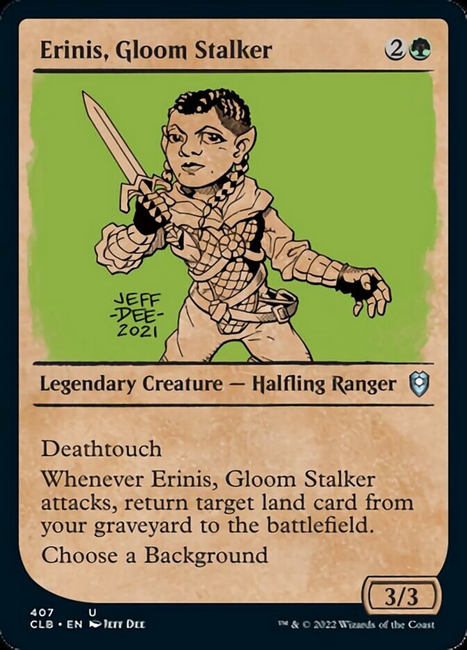 Erinis, Gloom Stalker (Showcase) [Commander Legends: Battle for Baldur's Gate] | Deep Dive Games St. Marys