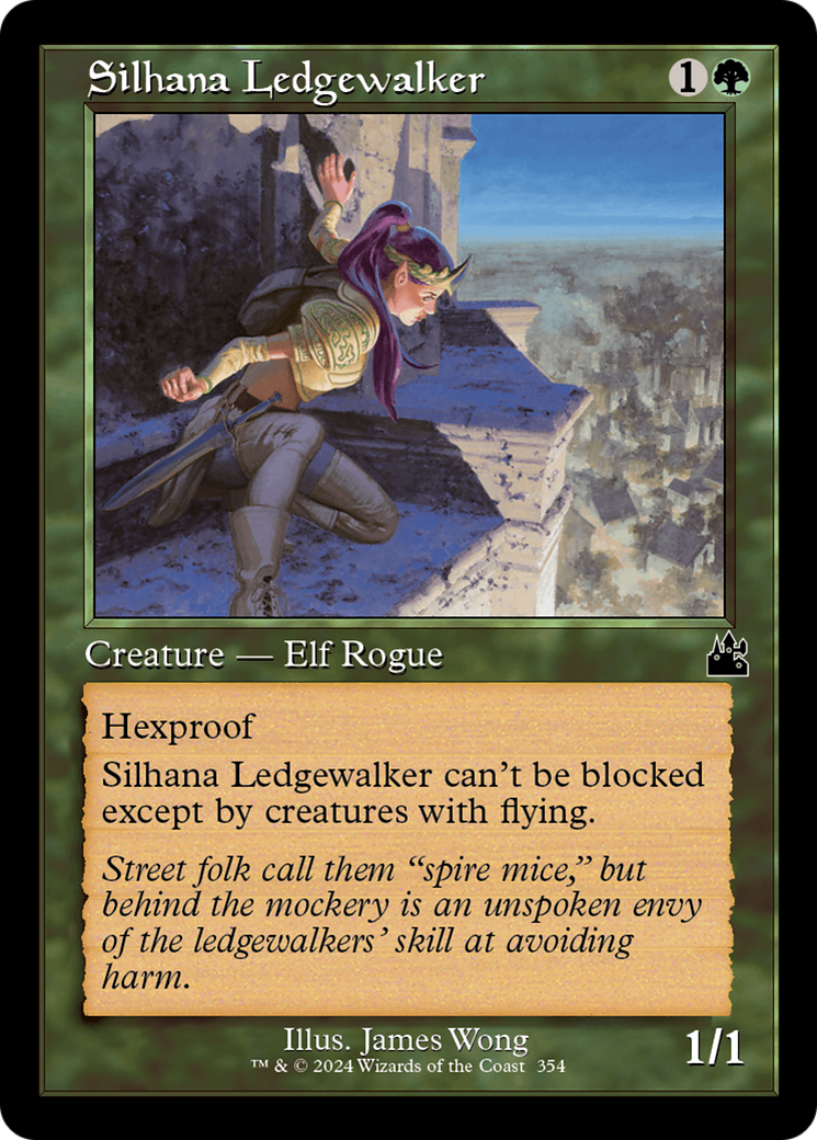 Silhana Ledgewalker (Retro Frame) [Ravnica Remastered] | Deep Dive Games St. Marys