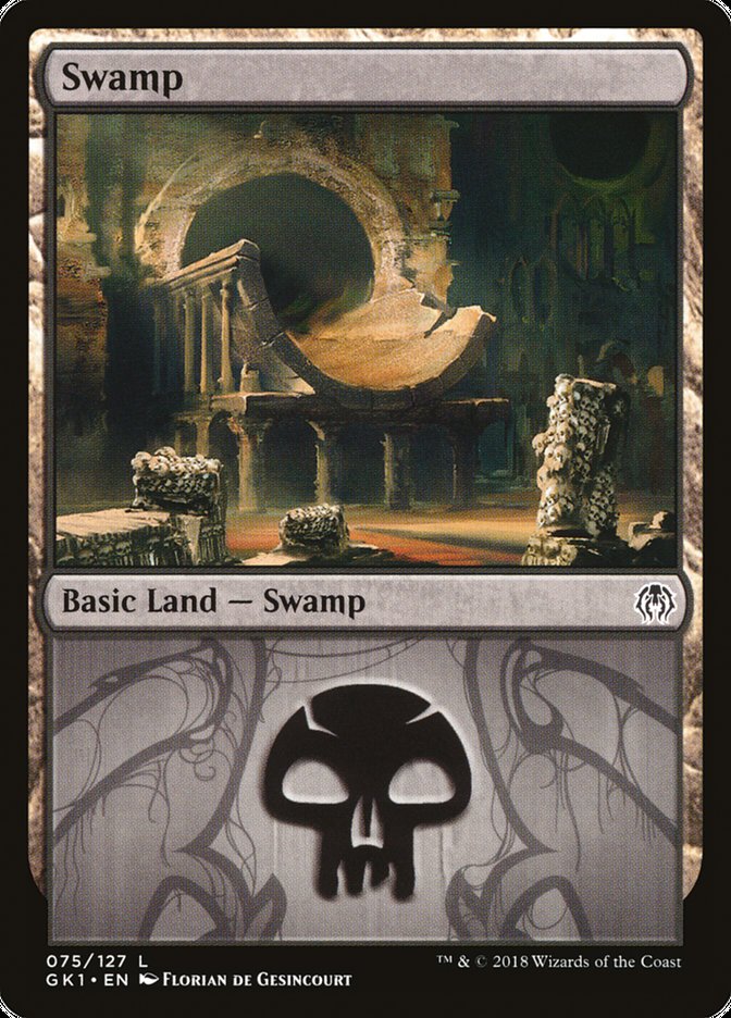 Swamp (75) [Guilds of Ravnica Guild Kit] | Deep Dive Games St. Marys