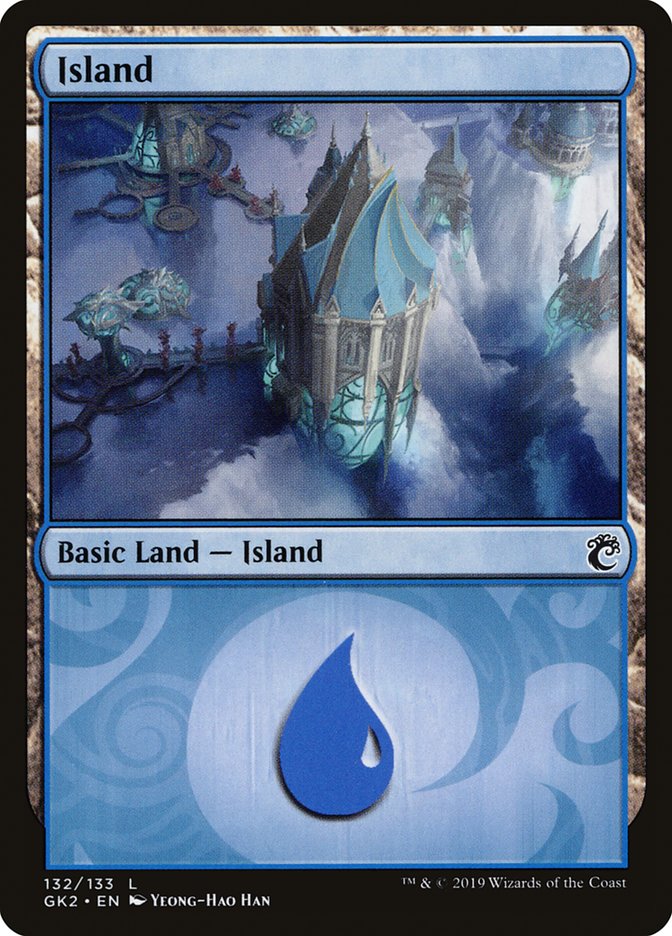 Island (132) [Ravnica Allegiance Guild Kit] | Deep Dive Games St. Marys