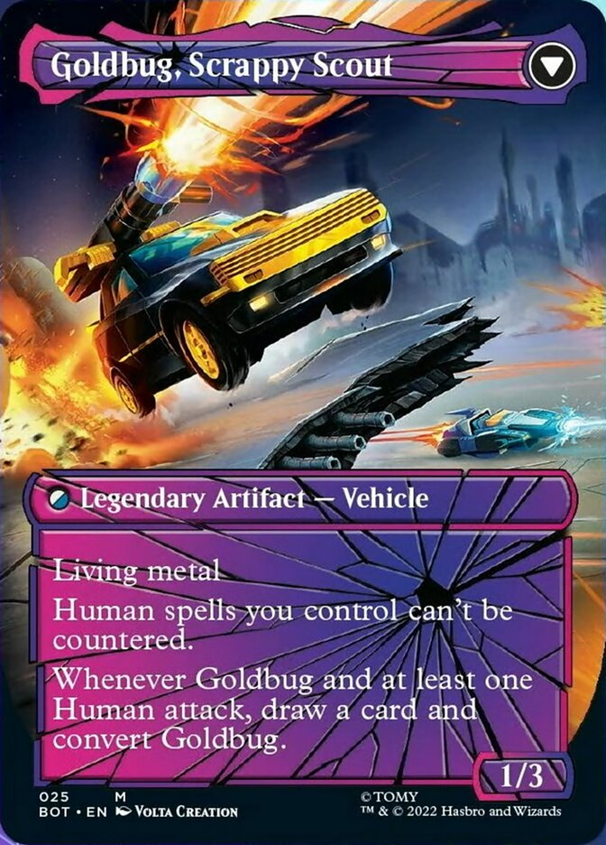 Goldbug, Humanity's Ally // Goldbug, Scrappy Scout (Shattered Glass) [Transformers] | Deep Dive Games St. Marys