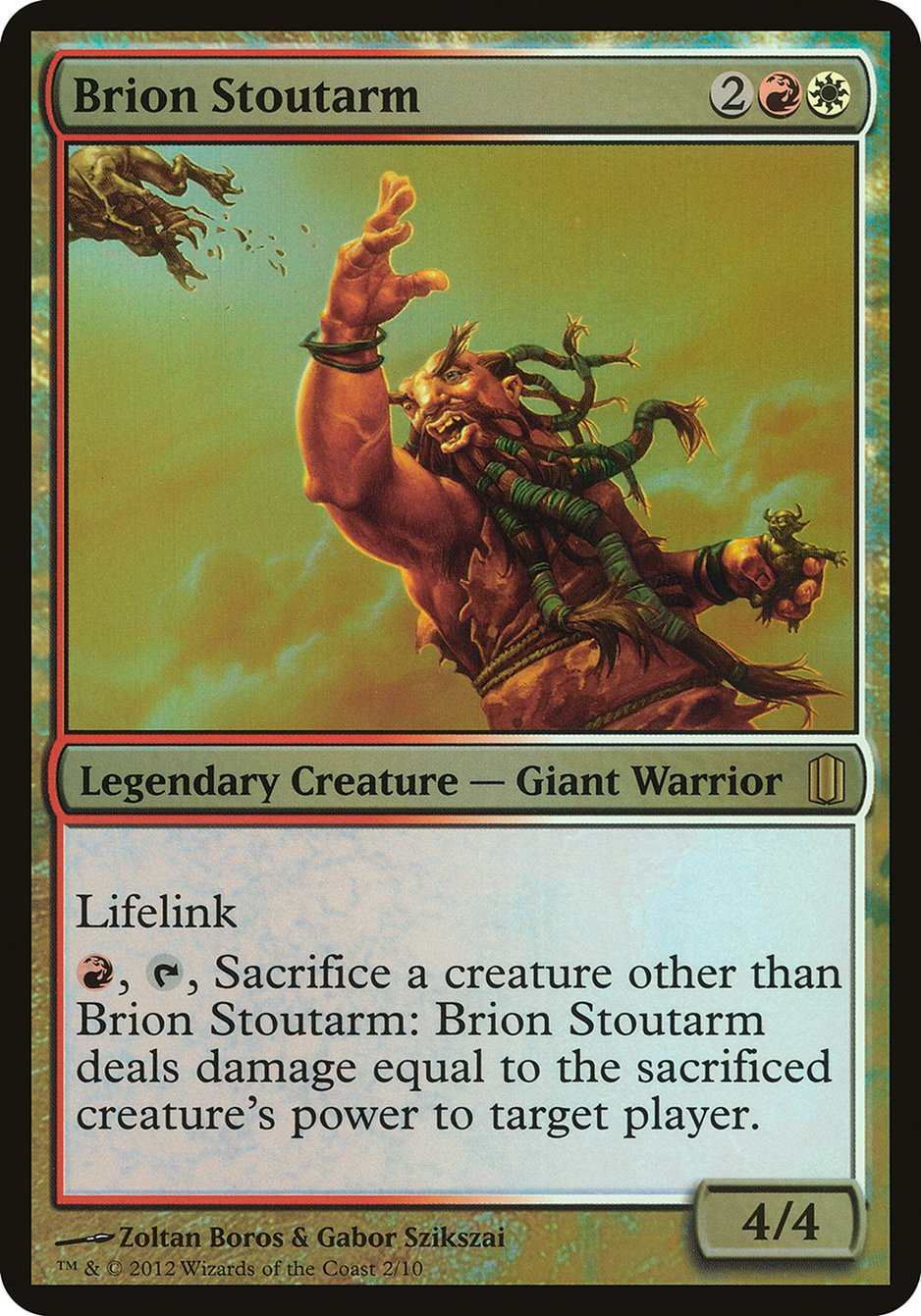 Brion Stoutarm (Oversized) [Commander's Arsenal Oversized] | Deep Dive Games St. Marys