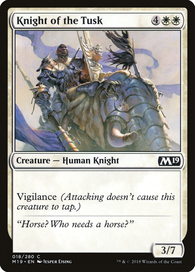 Knight of the Tusk [Core Set 2019] | Deep Dive Games St. Marys