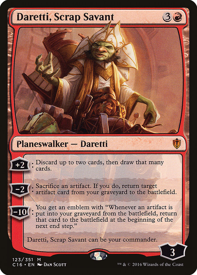 Daretti, Scrap Savant [Commander 2016] | Deep Dive Games St. Marys