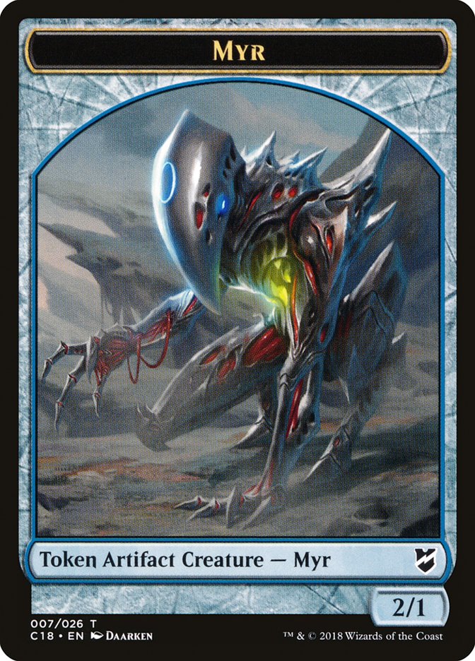 Myr Token (007/026) [Commander 2018 Tokens] | Deep Dive Games St. Marys