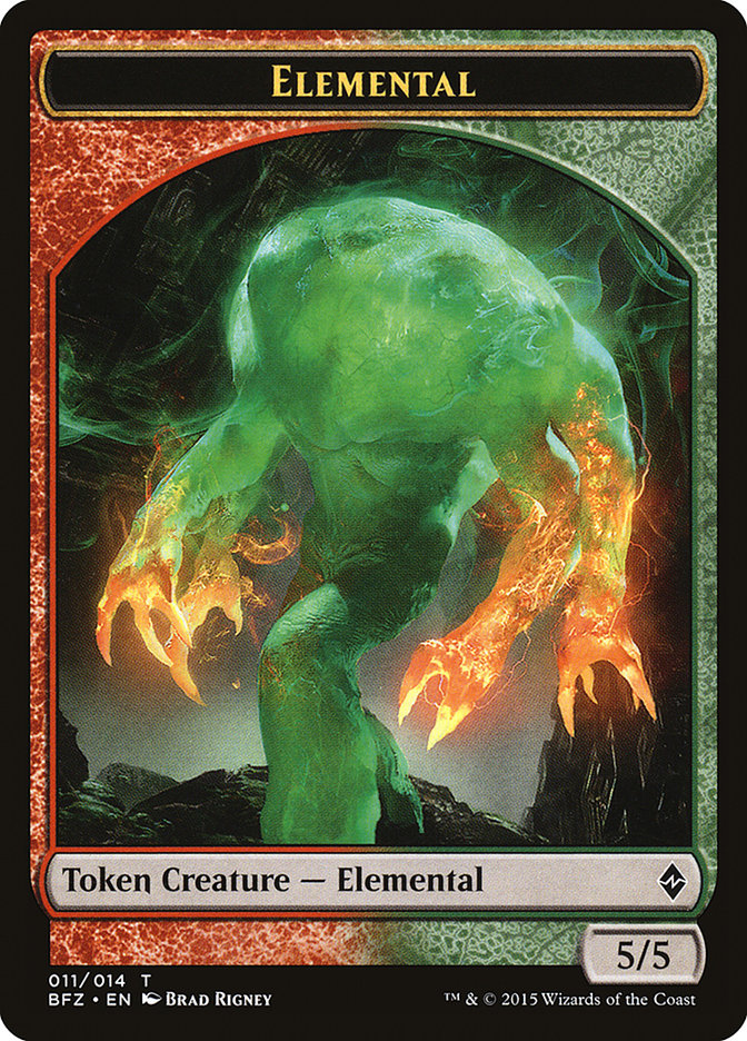 Elemental Token (011/014) [Battle for Zendikar Tokens] | Deep Dive Games St. Marys